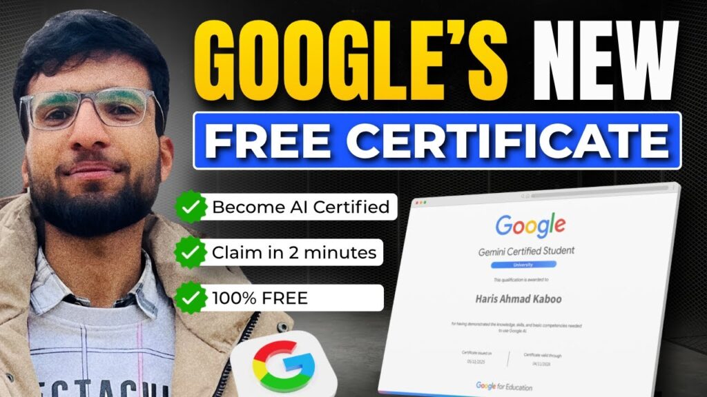 Google Launched a Free AI Certificate for Students | Get Your Google AI Certificate in Just 2 Minutes