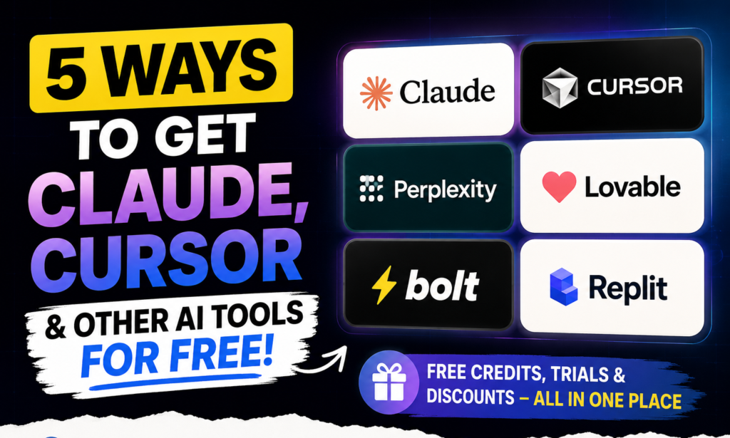 5 Legit Ways to Get Claude, Cursor, and Other AI Tools for Free